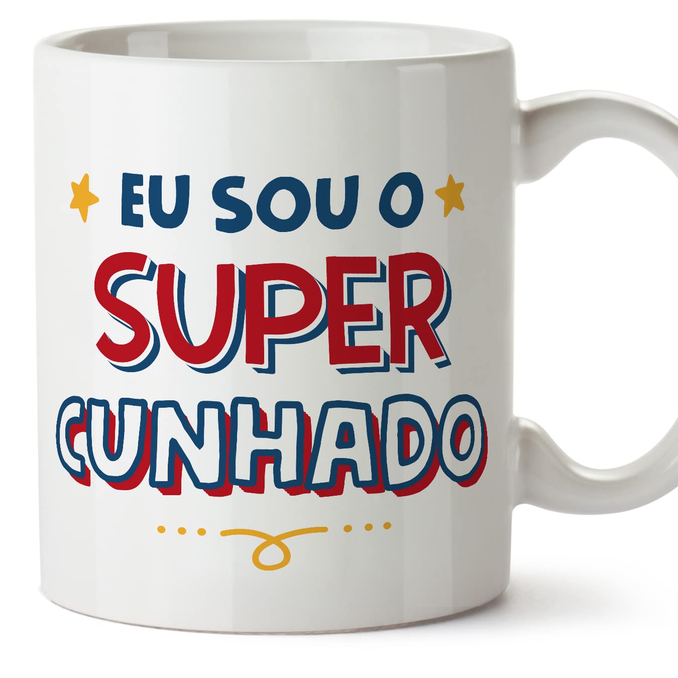MUGFFINS Brother in Law Mug - in Portuguese - Sou Super - Funny Gift - Ceramic 11oz Mug