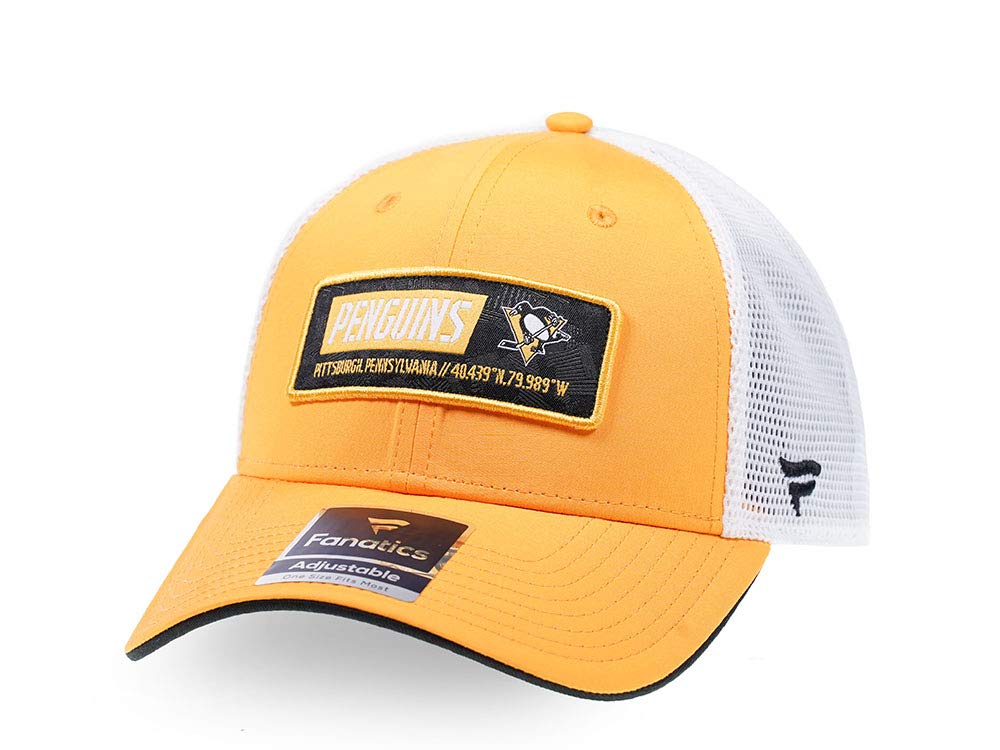 Fanatics Branded NHL Pittsburgh Penguins Iconic Defender Adjustable Cap Snapback Yellow