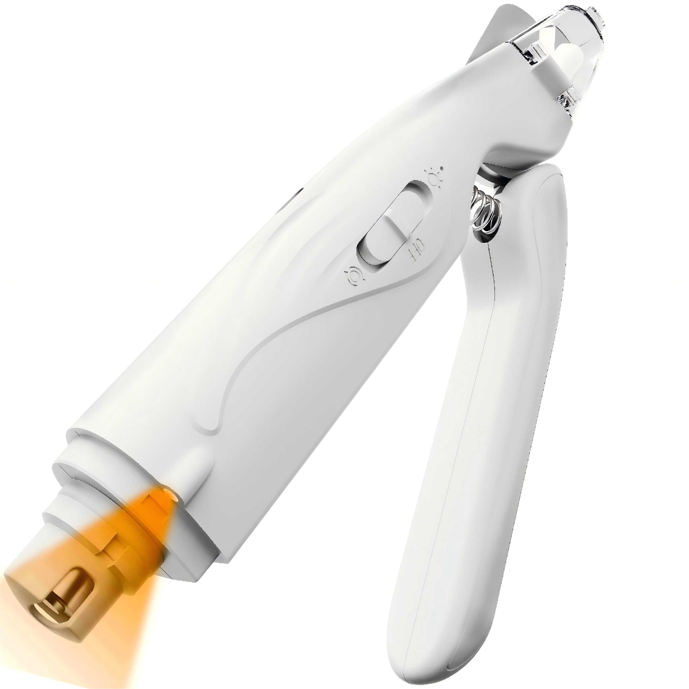 2-in-1 Dog Nail Clippers with Lights 2 LED & Dog Nail Grinder Quiet, Dog Nail Trimmers, USB Rechargeable and Splash Guard, Pet Nail Grinder for Small, Medium, and Large Dogs & Cats