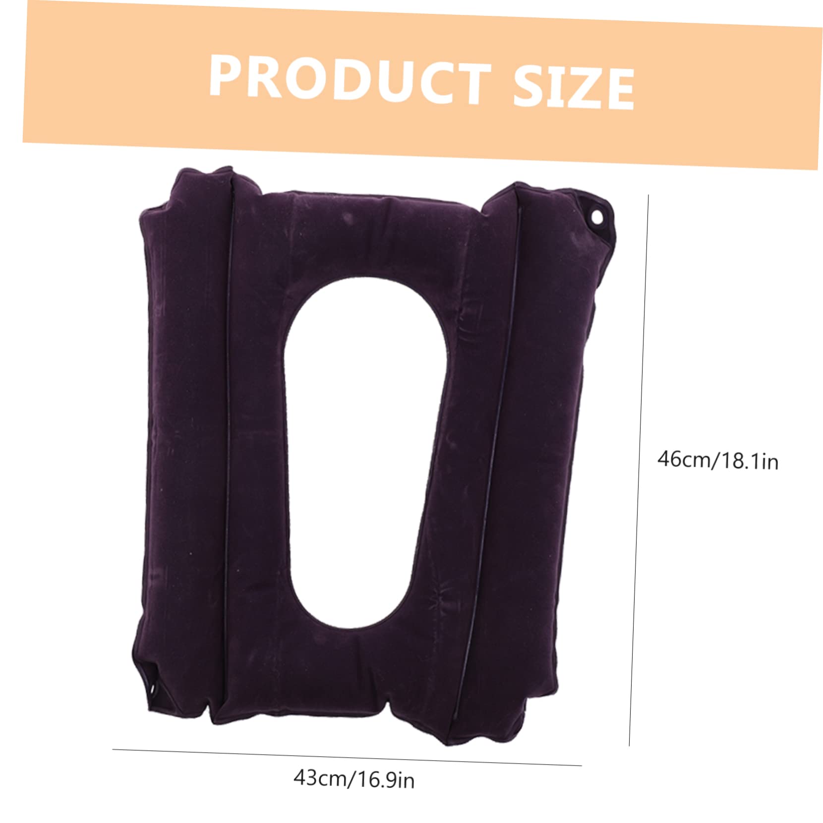 TOVINANNA Bed Cushion for Elderly Inflatable Seat Pad Coccyx Support Pressure Ulcer Prevention Easy to Carry