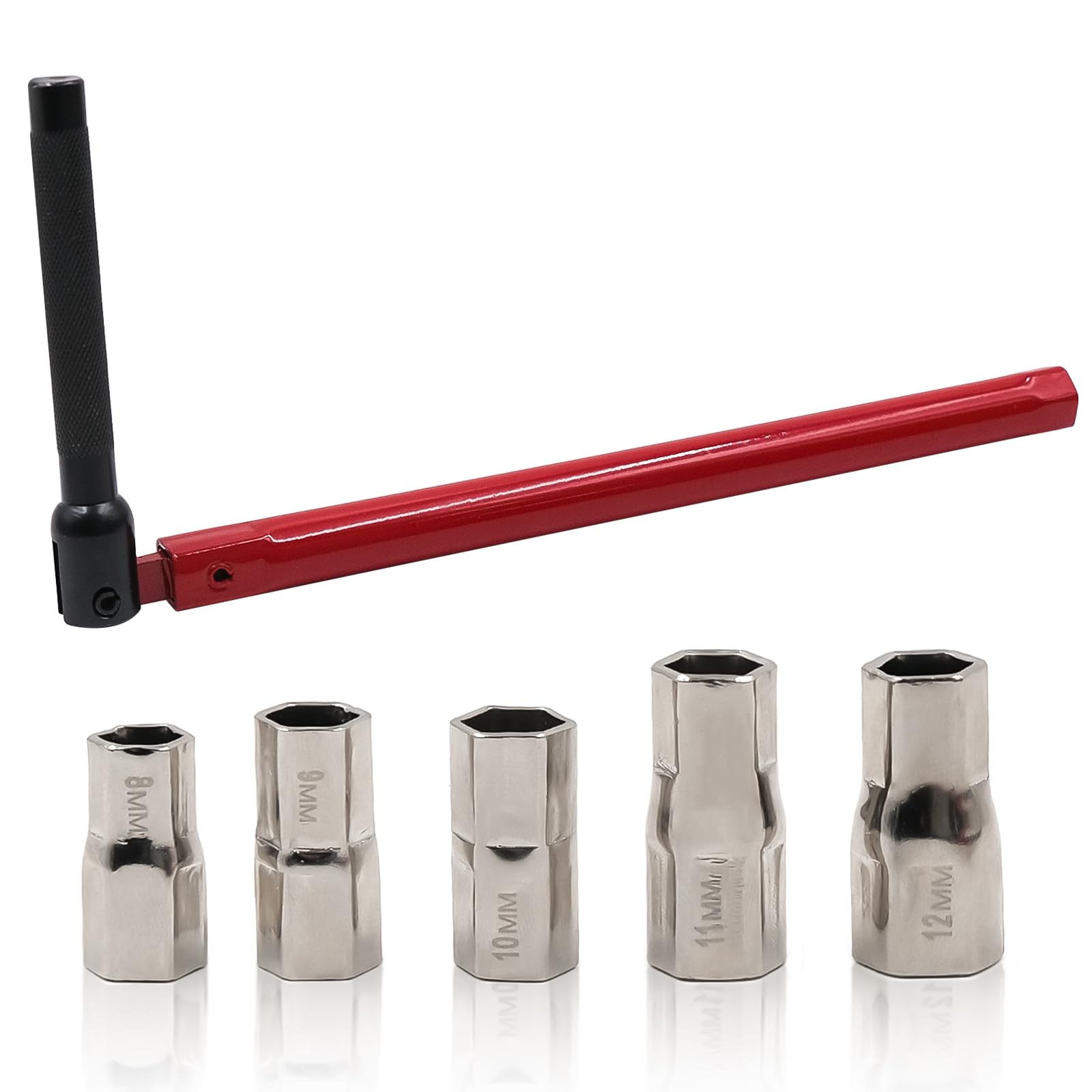 Guzeelu Light Tap Spanner For Tight Space, 8 To 13 Mm Adjustable Basin Back Nut Wrench, Changeable Socket Wrench For Faucet Installation And Removal, Suitable For Bathroom And Kitchen Taps