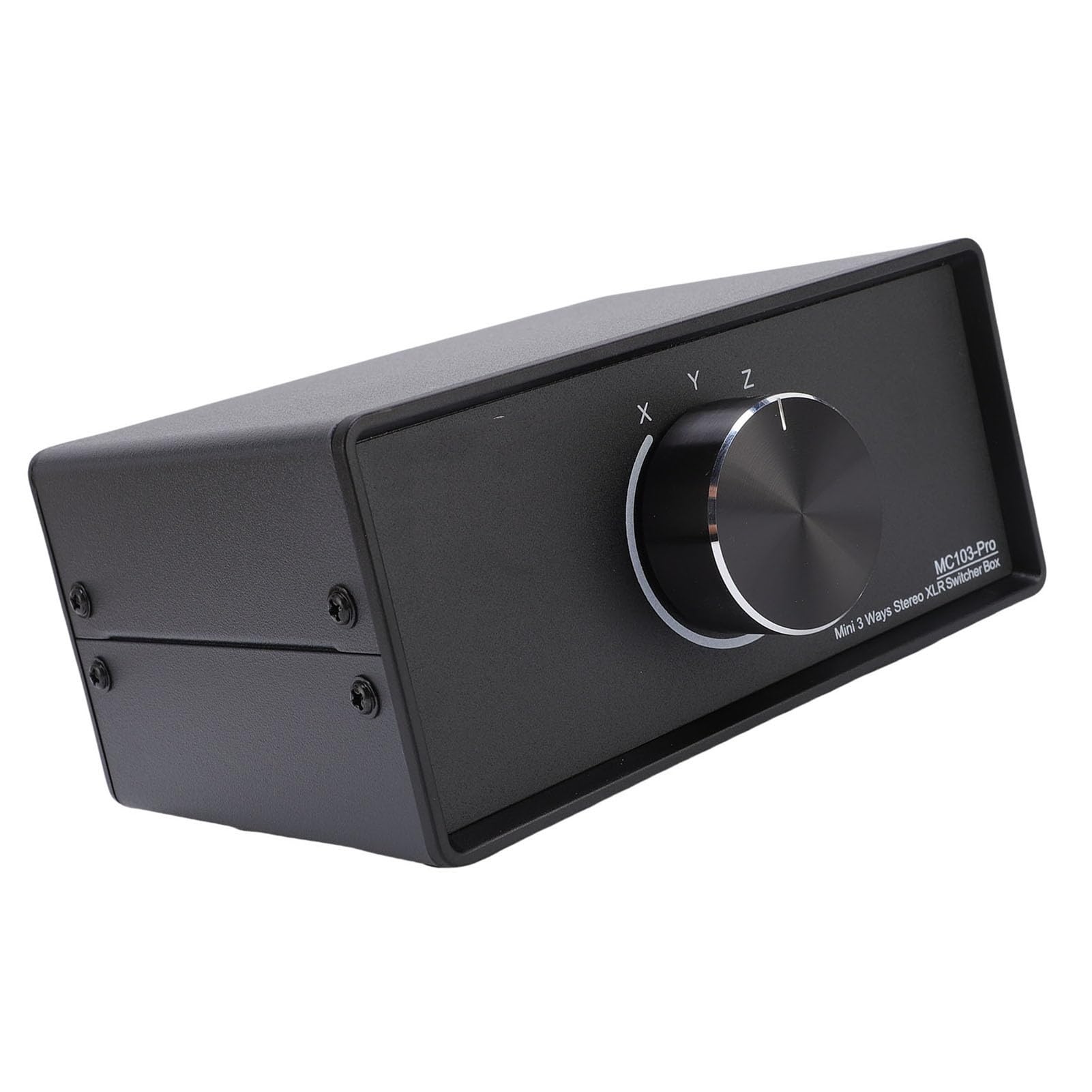 Switch Audio XLR 3 in 1 Uscita Mini Selettore Passivo Switcher per Appassionati di Musica Lega di Alluminio