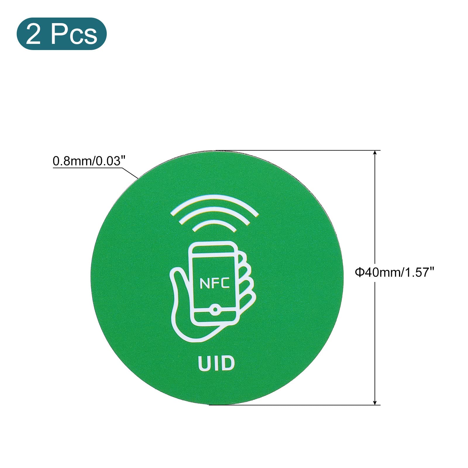 NFC Tag Adesivi Riscrivibili - Etichette RFID 13.56MHz Per Controllo Accessi - Foto 5