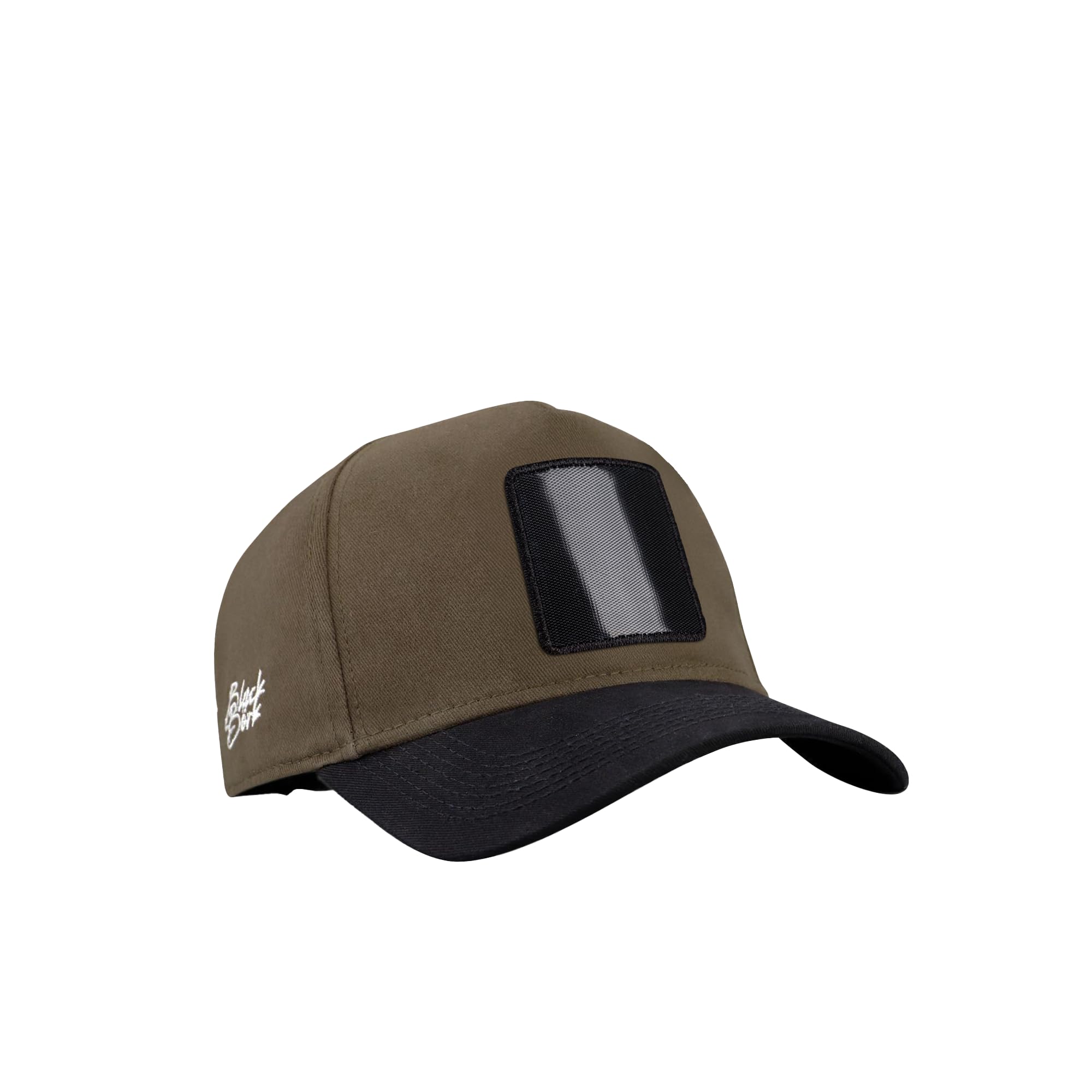 Gorra de Béisbol Premium Negro - Caqui con Parche Perro Doberman