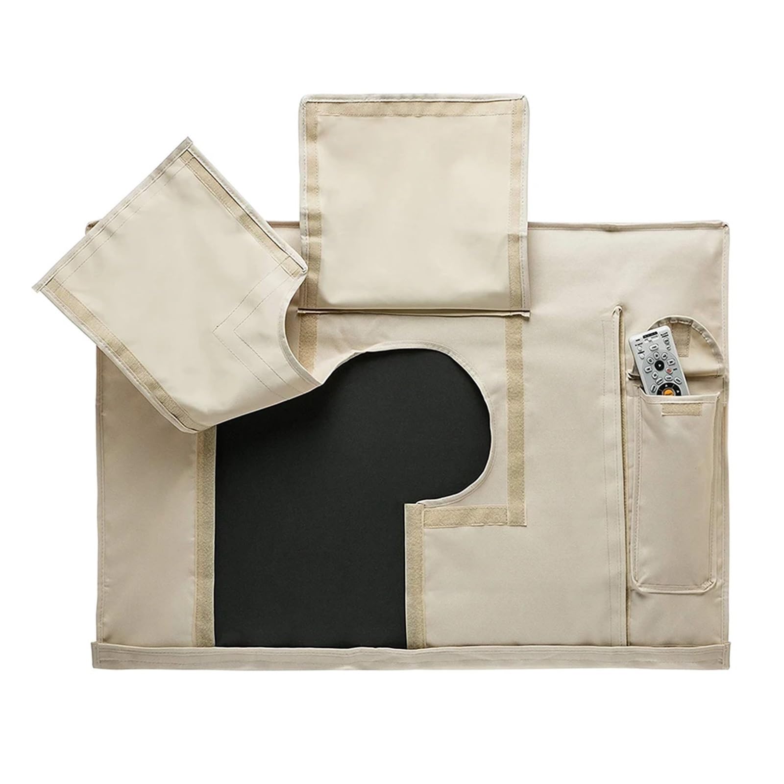 Fundas Para TV Exterior Funda impermeable for TV de exterior de 32", 36", 40", 46", 50", 55", 60" y 65 pulgadas. Protege la pantalla de tu TV en tu jardín o patio. Para Control Remoto(Black,FOR 30 to