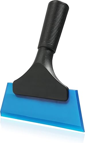 AOCISKA Escobilla de silicona pequeña y flexible, escobilla pequeña con hoja de goma de 5 pulgadas, limpiaparabrisas de agua, escobilla de ducha de