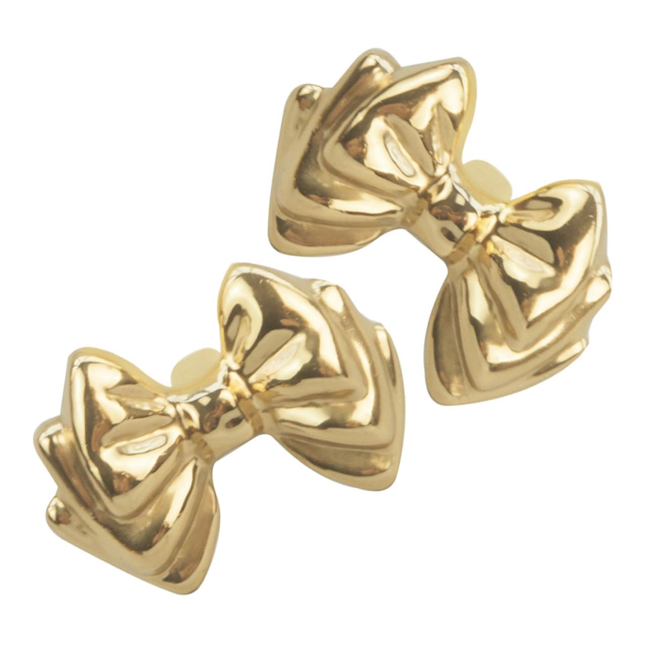 Tiradores de armario dorados decorativos para pomos y puertas de muebles (2 uds)