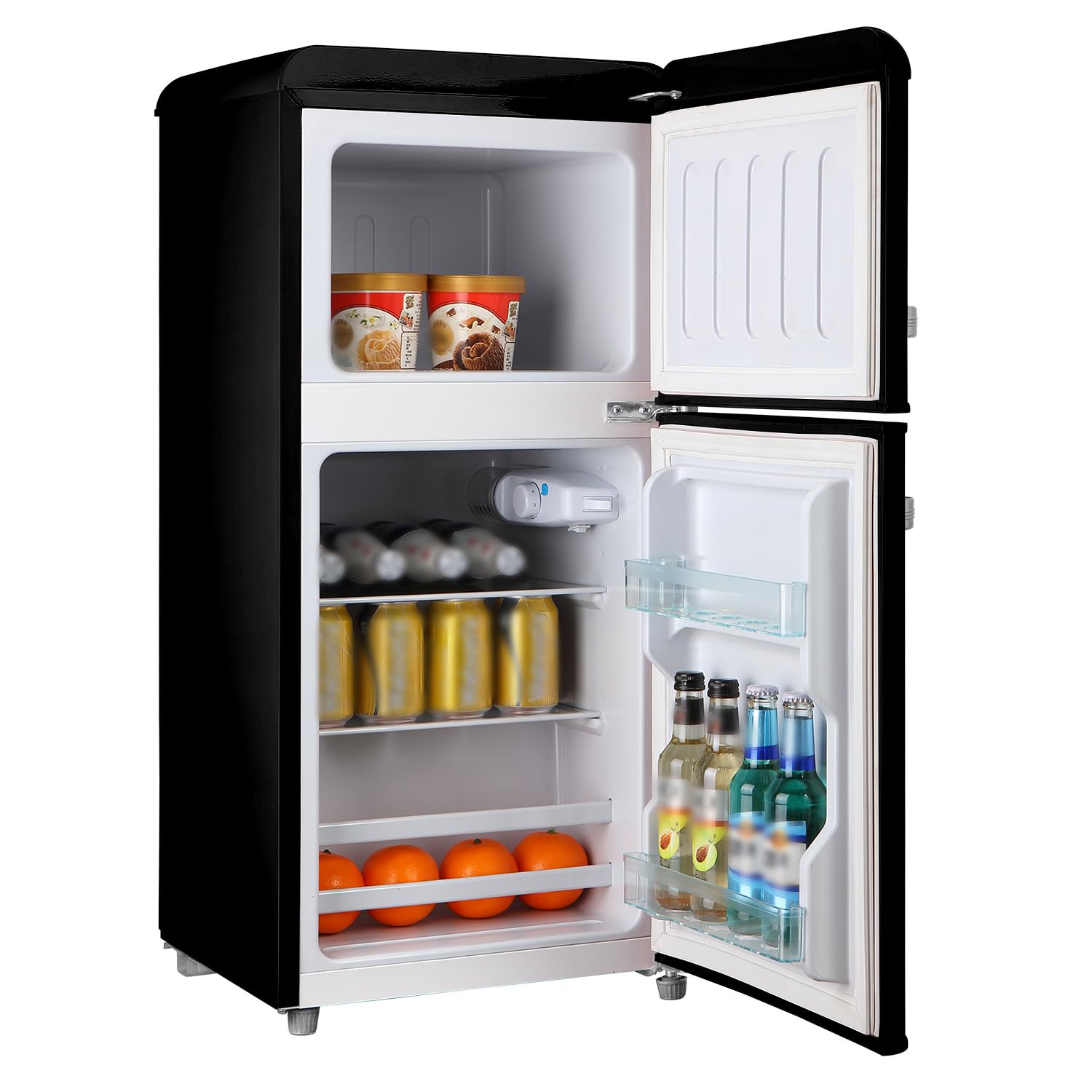 PYRAMIDEA Frigo Retrò 100 litri lordi Color Nero MAMBO105B
