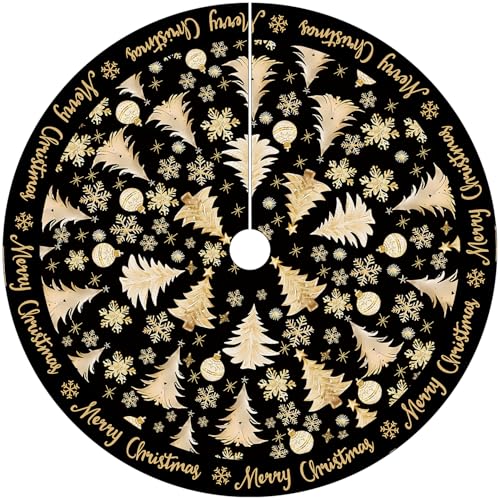 Weihnachtsbaumdecke Rund 120cm/47zoll Weihnachtsbaum Decke Rock...