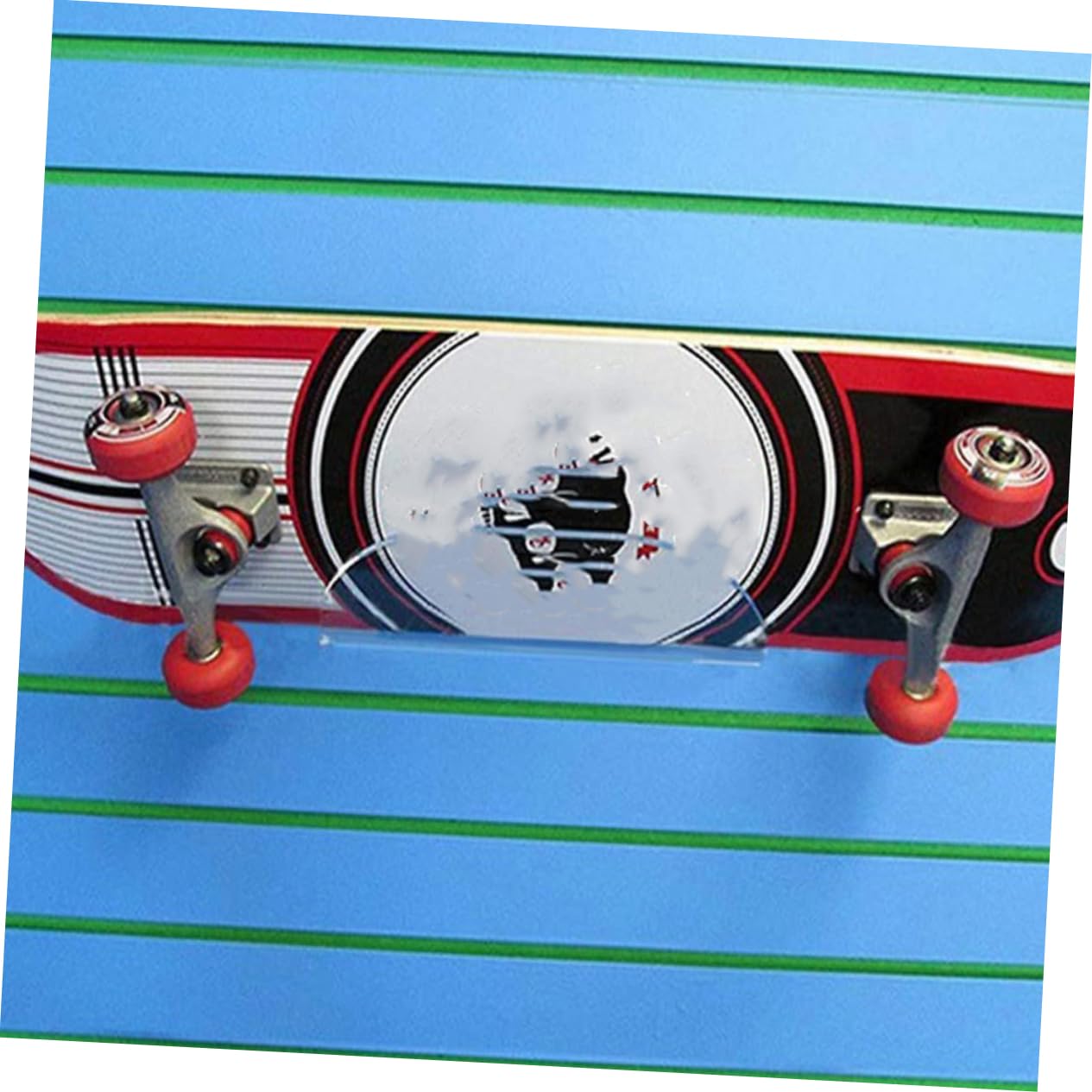 POPETPOP Support Mural Acrylique Transparent pour Skateboard et Planche à roulettes Rangement Mural Compact et Robuste avec Vis pour Installation Facile Adapté à Snowboard et Planche de