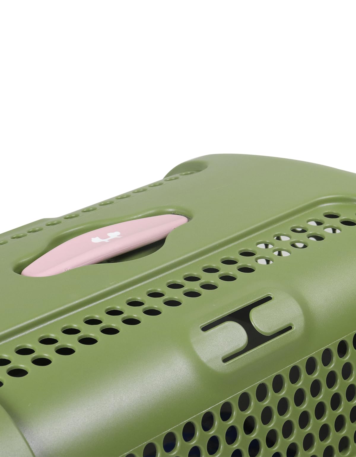 UNITED PETS A.U.T.O. – Transportín rígido para Perros y Gatos, de diseño, Fabricado en Italia, Verde/Gris Pardo, Incluye Alfombrilla higiénica, 51 x 37 x 33 cm, transportín de Viaje