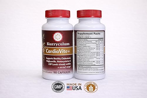 Miniatura 6 de Cardiavite+. Apoya el colesterol y el triglicérido saludables. Certificado GMP, sin gluten. Fabricado en Estados Unidos