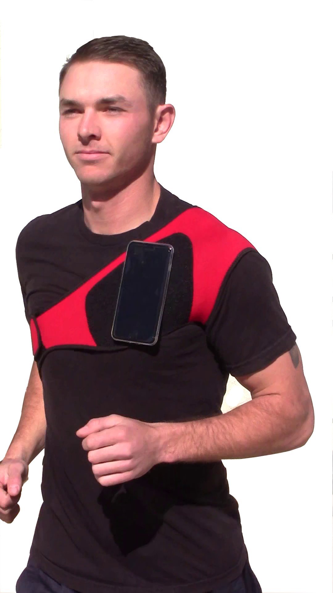 running phone holder chest