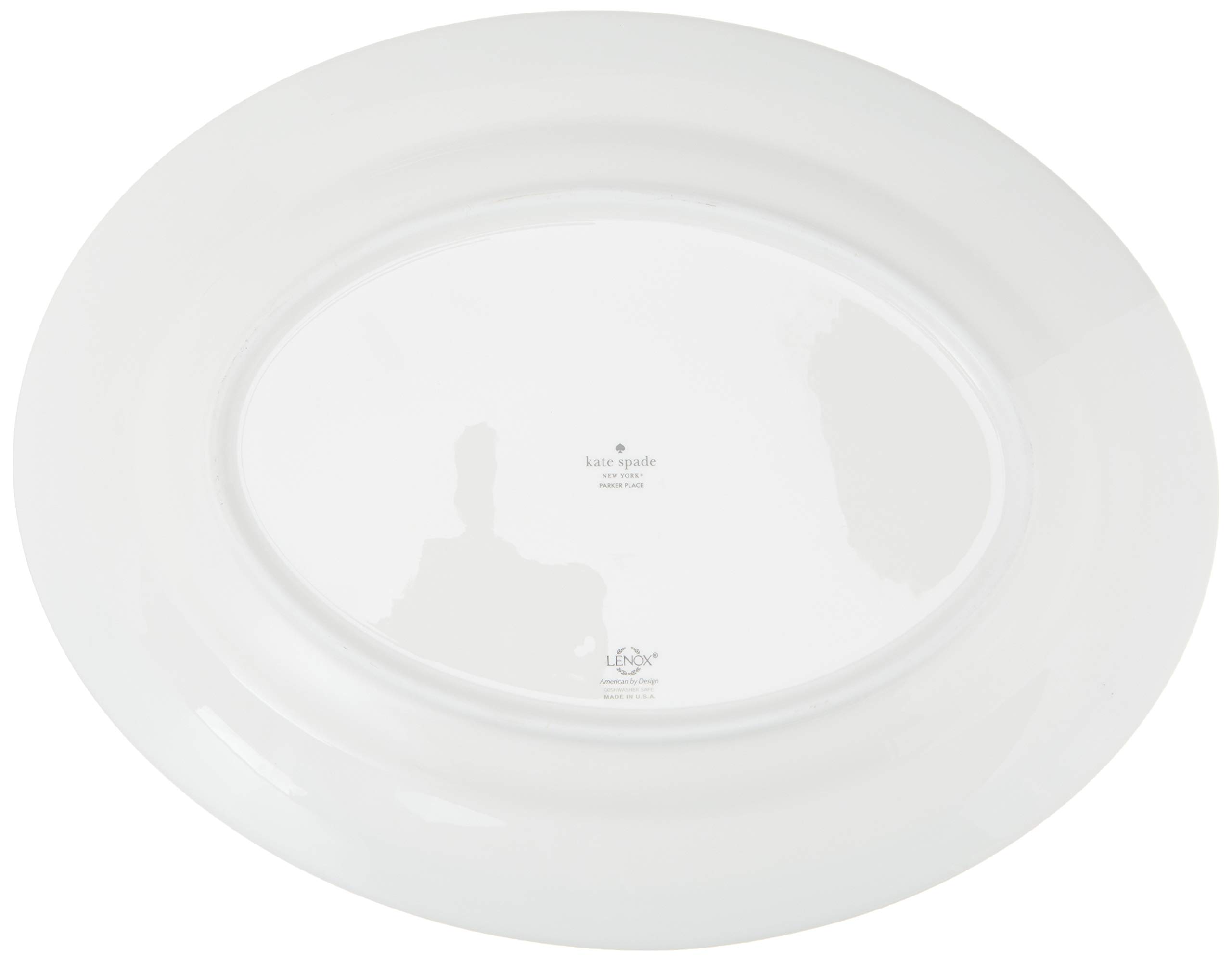 Kate Spade Parker Place ovale Servierplatte, 40,6 cm, 1,8 kg, Blau