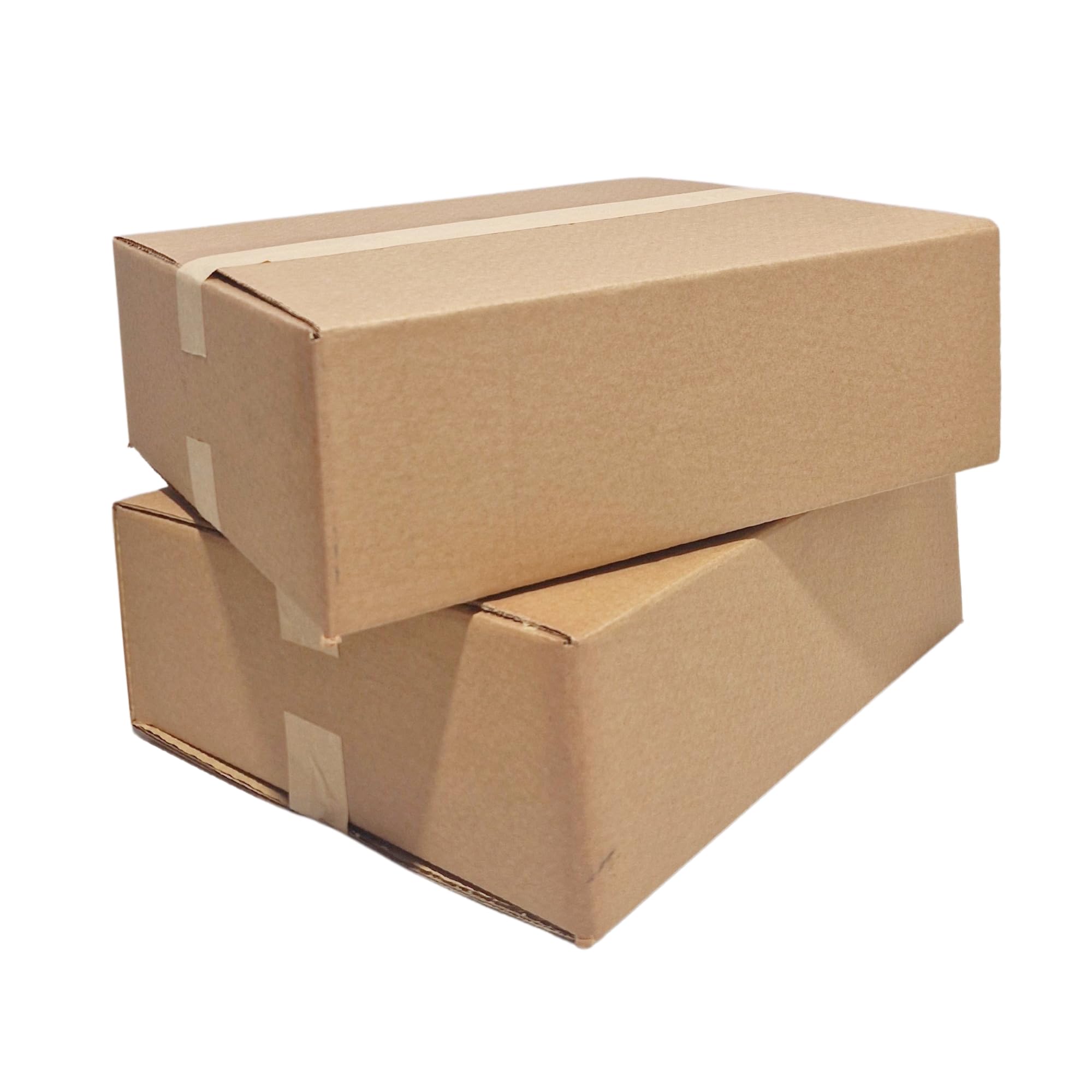 W.E. Roberts Strong Double Wall Cardboard Box 16.5" x 14" x 4" / 42cm x 35.6cm x 12.7cm 19 Litres Storage Packing Moving House Sturdy Laptop Shipping Box (1 Box)