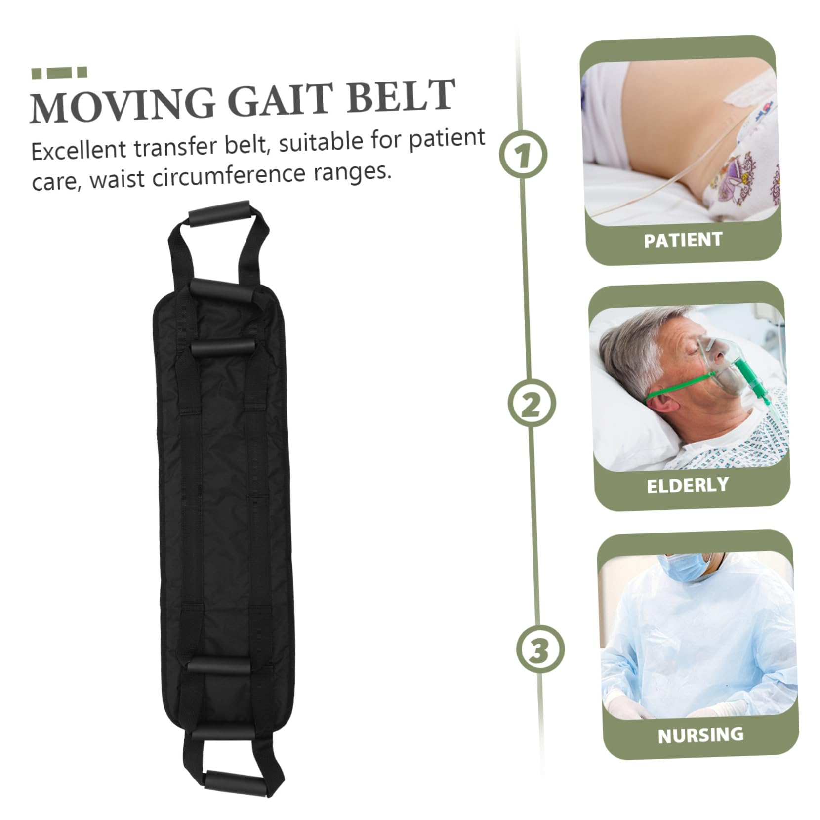 Healeved Senior Leg Lift Band Reusable Nursing Band Safe Lifting Straps for Disabled Supplies Lightweight Breathable