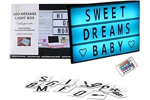 Nostalgic Rewind with Customizable Cinematic Illumination: Color-Changing Cinema Light Box