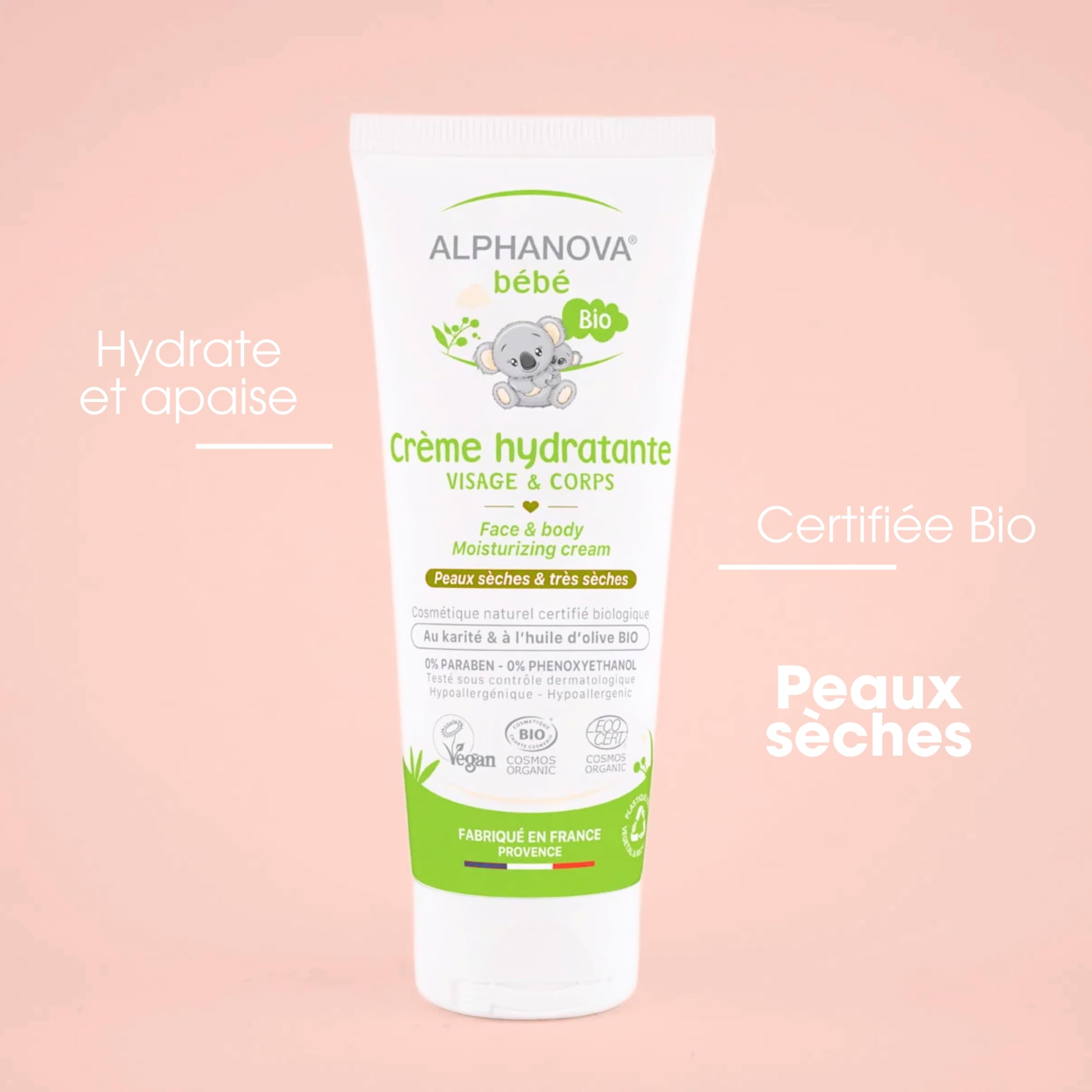 Alphanova Baby Organic Moisturizing Cream 75ml, 75 ml (Pack of 1) - Image 2