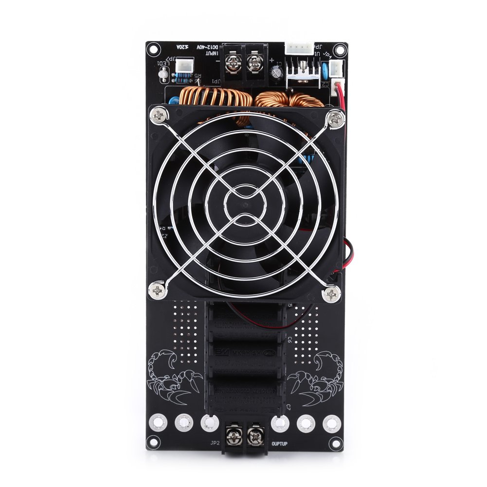 Module Chauffant à Induction DC 12V-36V 1000W Driver ZVS Bobine Flyback avec Ventilateur Tube de Cuivre