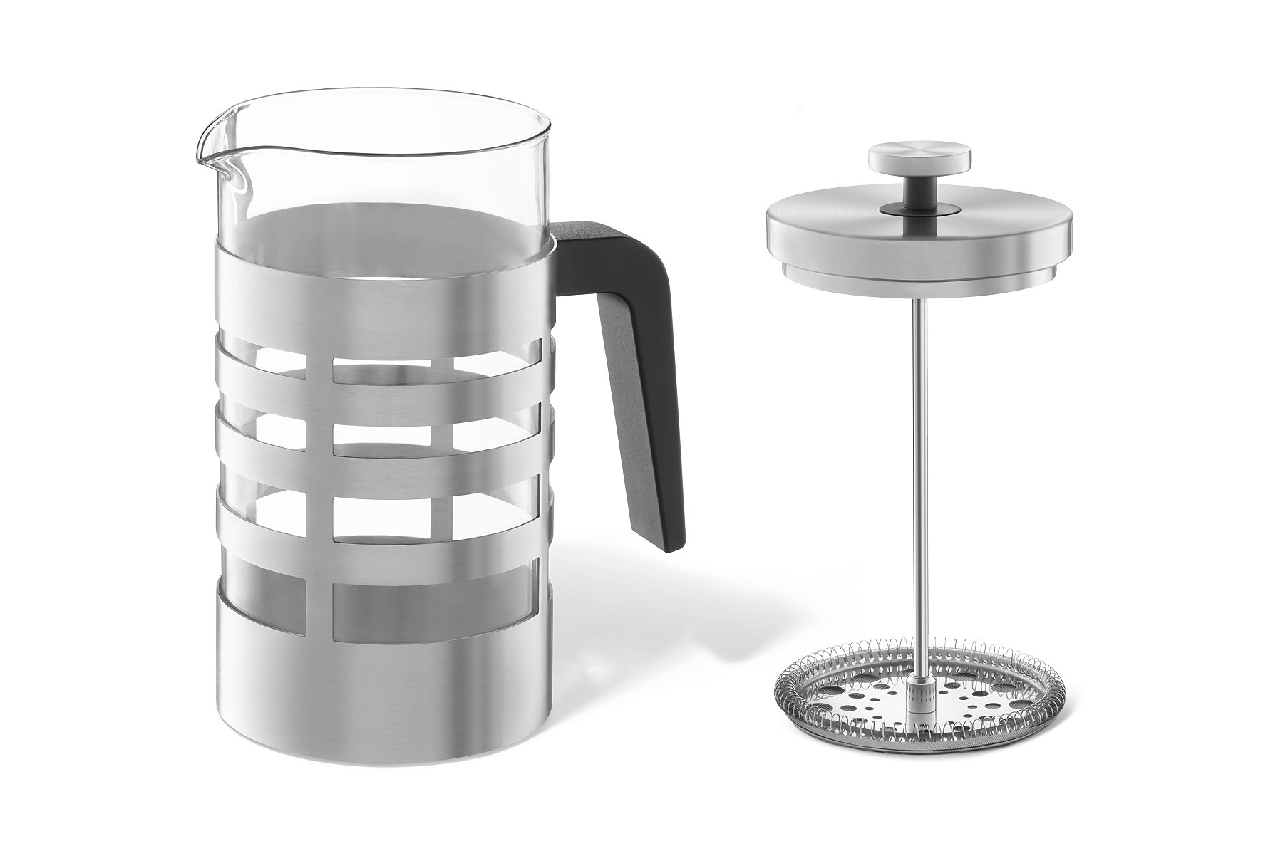 ZACK 20209 "SEGOS" Kaffee-/ Teebereiter, Edelstahl matt, Silber