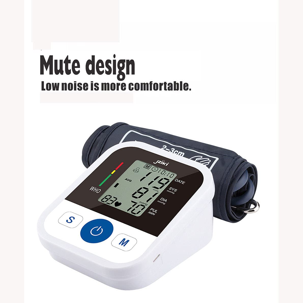Monitor de presión Arterial Pantalla LCD Grande, precisa automática 99 * 2 Memoria de Lectura para Uso doméstico, Monitor de presión Arterial Máquina de Manguito BP BP BP,Voice