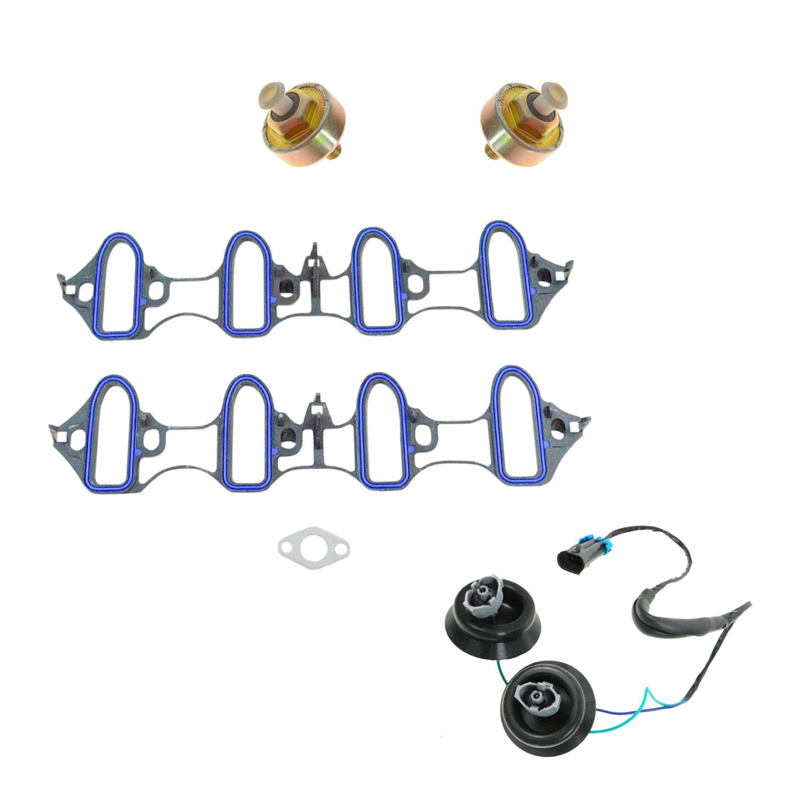 Photo 1 of Chevy Silverado GMC Sierra Knock Sensor Harness Intake Manifold Gasket Kit Set 4pc