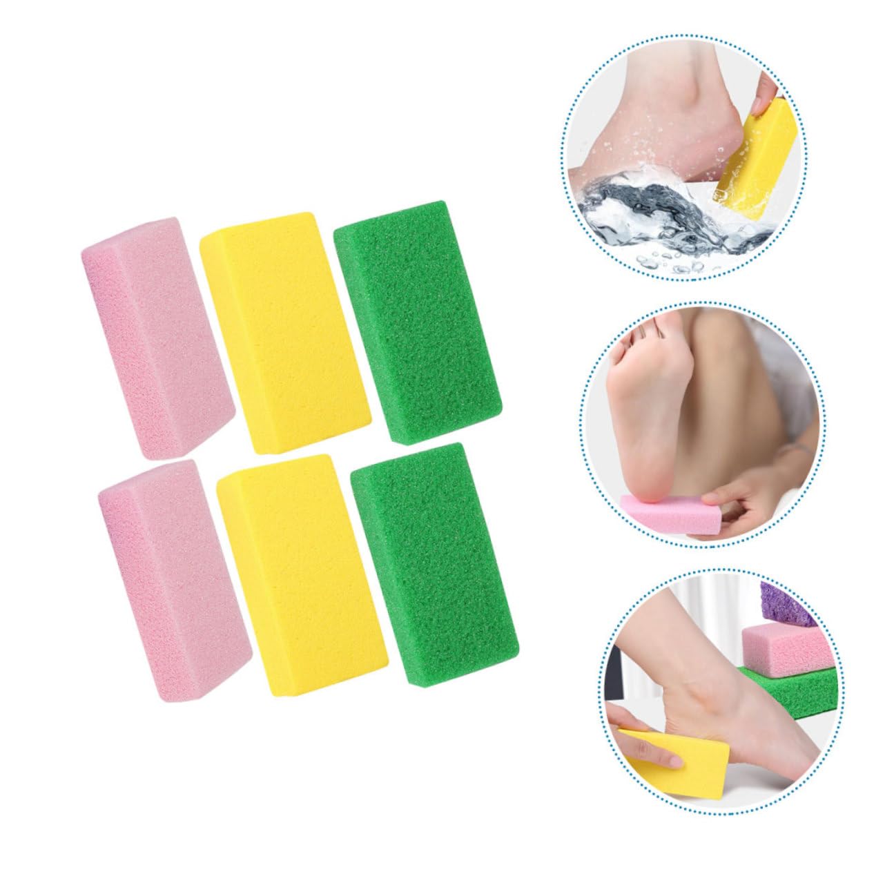 FRCOLOR Pz Tavola Di Sfregamento Della Pietra Pomice Kit Per Pedicure Pietre Pomici Per i Piedi Pietra Pomice Del Piede Lavasciuga Del Tallone Lima Esfoliante Piedi Lavapiedi Trimmer Pu