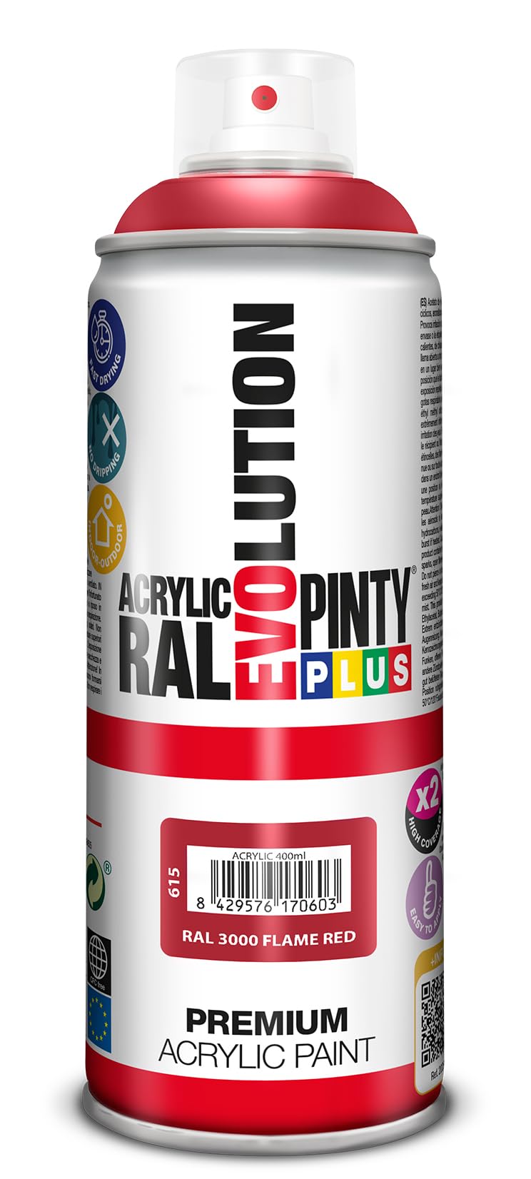 Evolution Pinty Plus Red Pinty Plus - Evolution - Gloss - 400Ml - 615 - Flame - Ral 3000