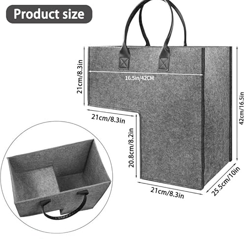 Treppenkorb-Organizer Mit Griffen - Faltbarer L-Form Aufbewahrungskorb Für Die Treppe - Ledergriffe - Für Wäsche, Spielzeug, Wohnkultur