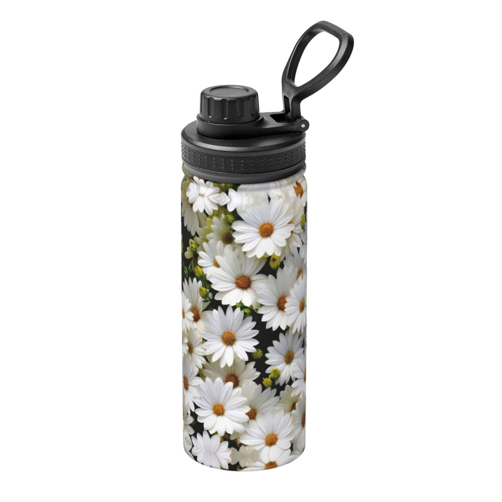 Bouteille d'eau isotherme inox marguerite fraîcheur 24h garantie