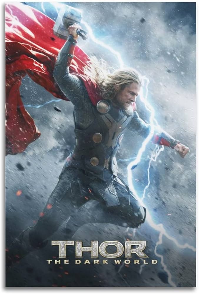 Amazon｜Thorマイティ・ソー映画のポスター キャンバス プリント 部屋