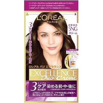Amazon L Oreal Paris ロレアルパリ エクセランス N クリームタイプ 白髪染め 5ng 緑がかった栗色 下地エッセンス 12ml 1剤 48g 2剤 48g トリートメント 40g L Oreal Paris ロレアルパリ 白髪染め 通販