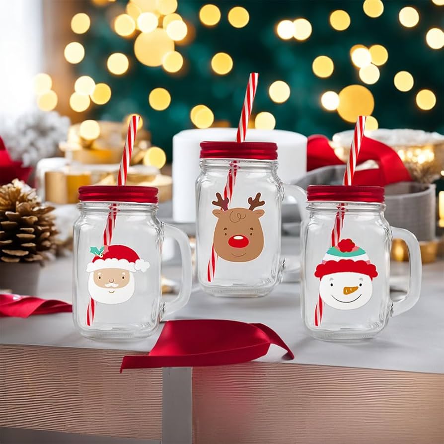 Christmas mason jar Clearance