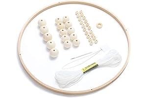 Circle Crib Mobile DIY Kit - Round Wooden Wind Bell Ornaments for Infant Toys