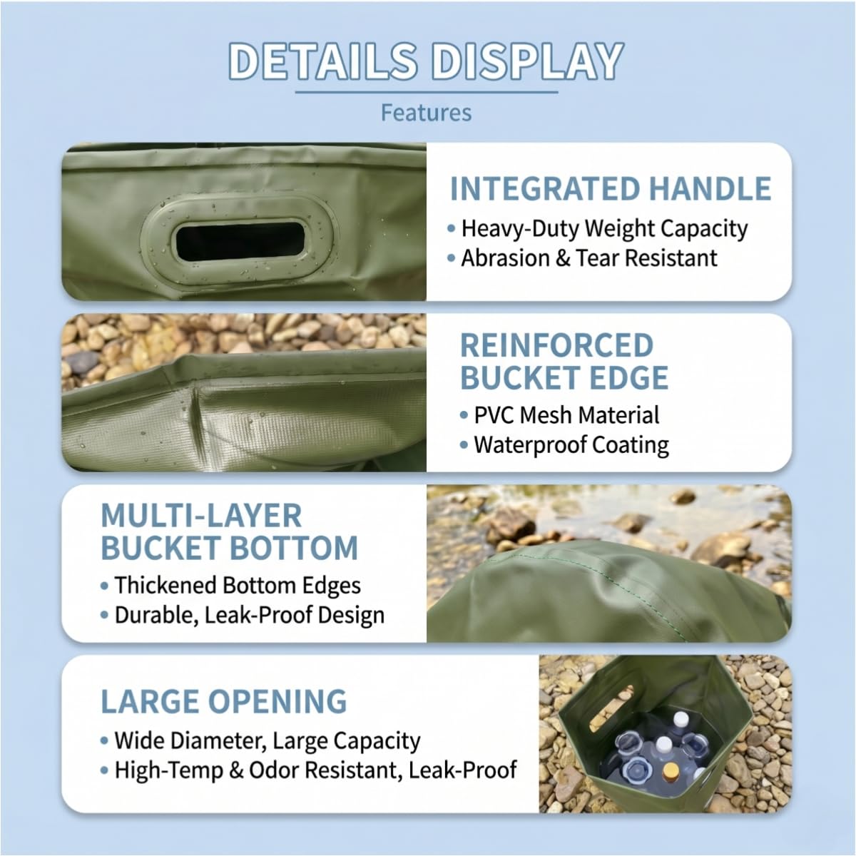 Douche portable avec chauffage, pompe de douche de camping portable à batterie 6000 mAh avec chauffage automatique de 1500 W, seau pliable de 19 litres, affichage numérique – Idéal pour la randonnée