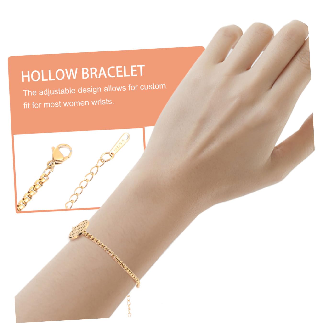 SHERCHPRY pulsera flor de perro llavero pulsera con dijes para pulseras ajustables pulsera ahuecada pulseras de moda brazalete Pulsera ajustable Acero inoxidable