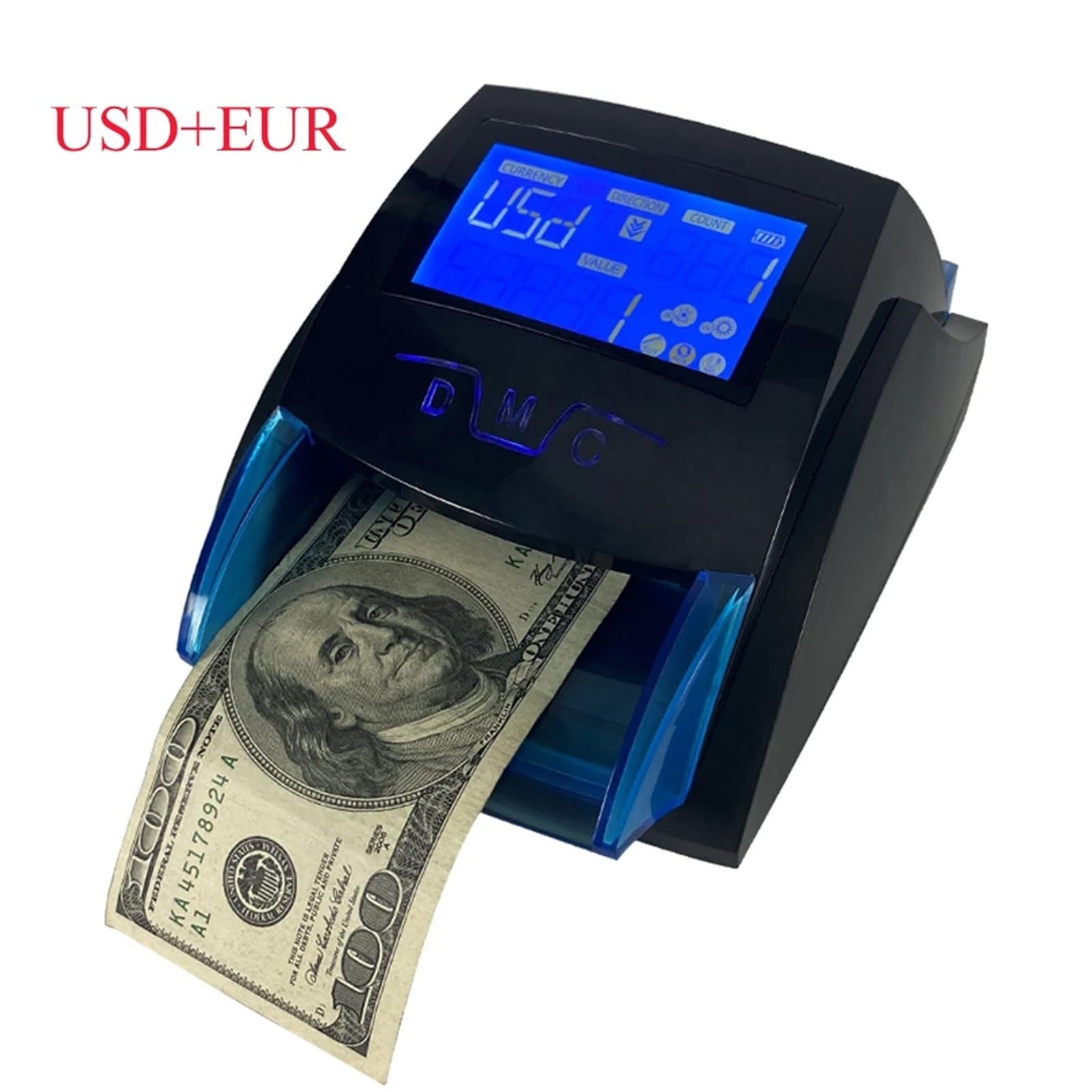 Israeli Shekes Money Counter Fake Notes Detector With 4 Sides Insertion