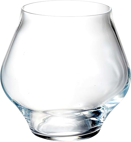 Luigi Bormioli Supremo Pinot Noir - Juego de 2 copas de vino sin tallo, 15.25 onzas, transparentes