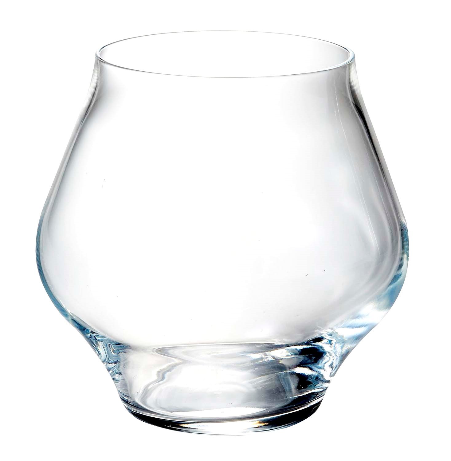 Luigi Bormioli Supremo 15.25 oz Pinot Noir Stemless Wine Glasses (Set of 2), Clear, 11281/02