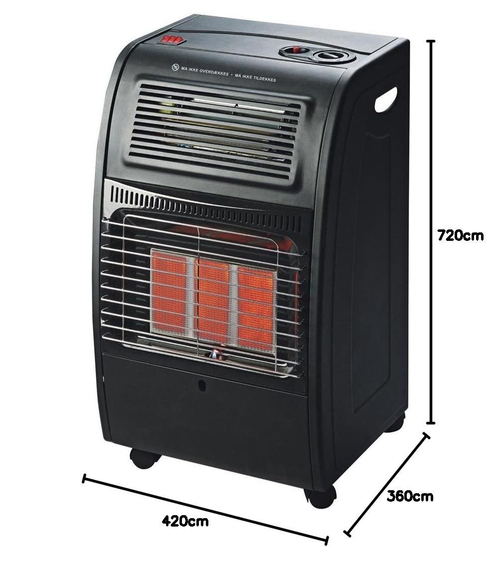 Stufa Catalitica a Gas GPL con Infrarossi 4200W e Ventilata Turbo 1500W DCG GH09