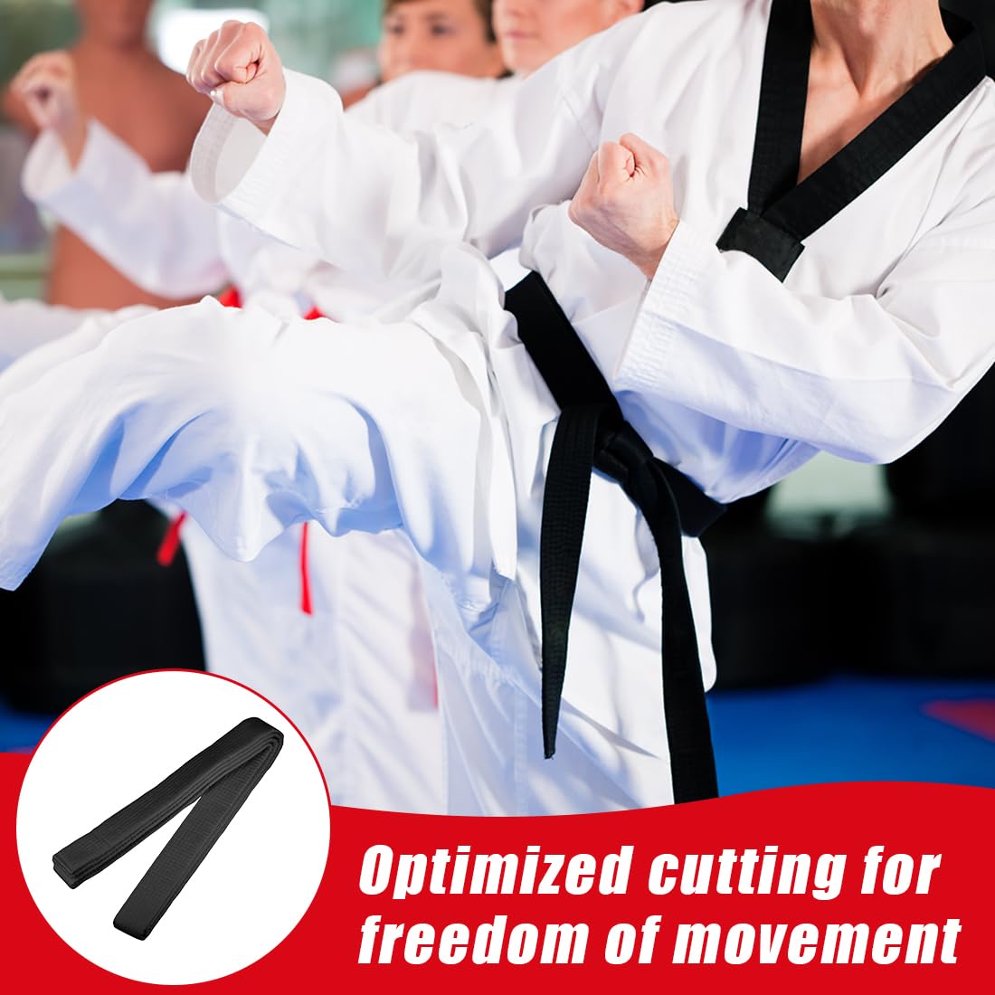 280CM Cintura Judo Karate Sportive Arti Marziali Cinture Taekwondo Professionale Aikido Cintura Tessuto Spesso Cintura Adulti Cintura Arti Marziali,Karate Arti Marziali (Nero)