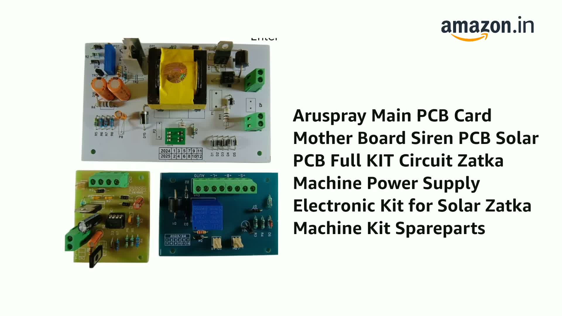 Aruspray Main PCB Card Mother Board Siren PCB Solar PCB Full KIT