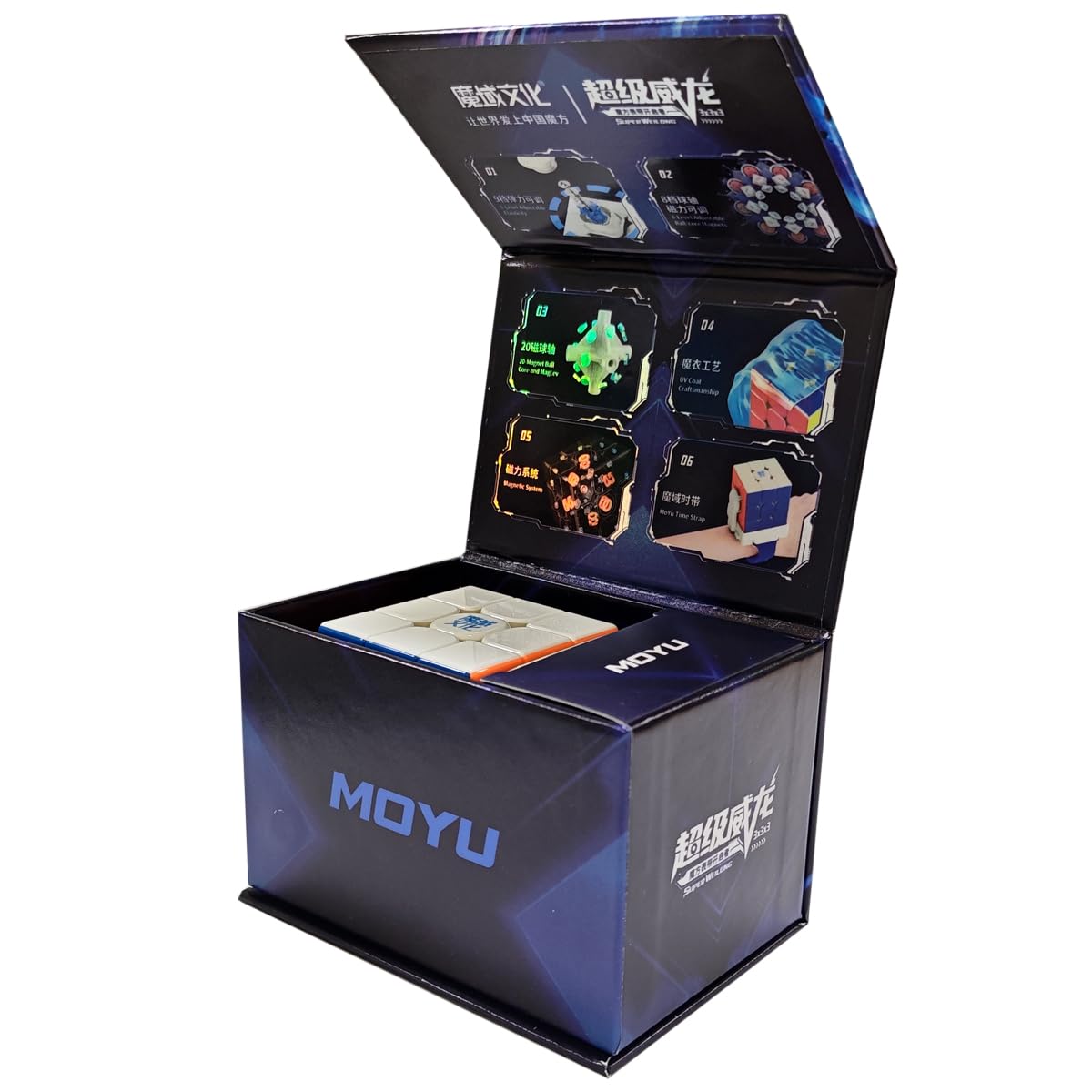 Oostifun MoYu Super WeiLong 3x3 Cube 8M Ball Core UV Coated 3x3x3 Speed Magic Puzzle Cube Spring M Cube Stickerless - Image 3