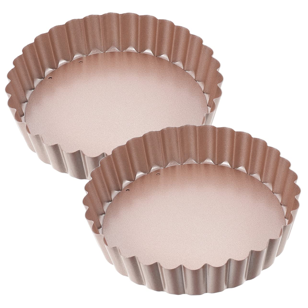 ABOOFAN Heavy Duty Carbon Steel Baking Pans Non-stick Removable Bottom Tart Pans for Easy Tart Baking