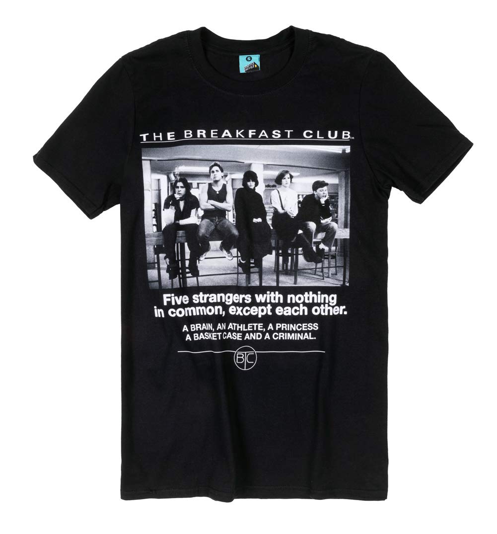 TruffleShuffleThe Breakfast Club Detention T Shirt Black | Perfect for 80s Movie Fans
