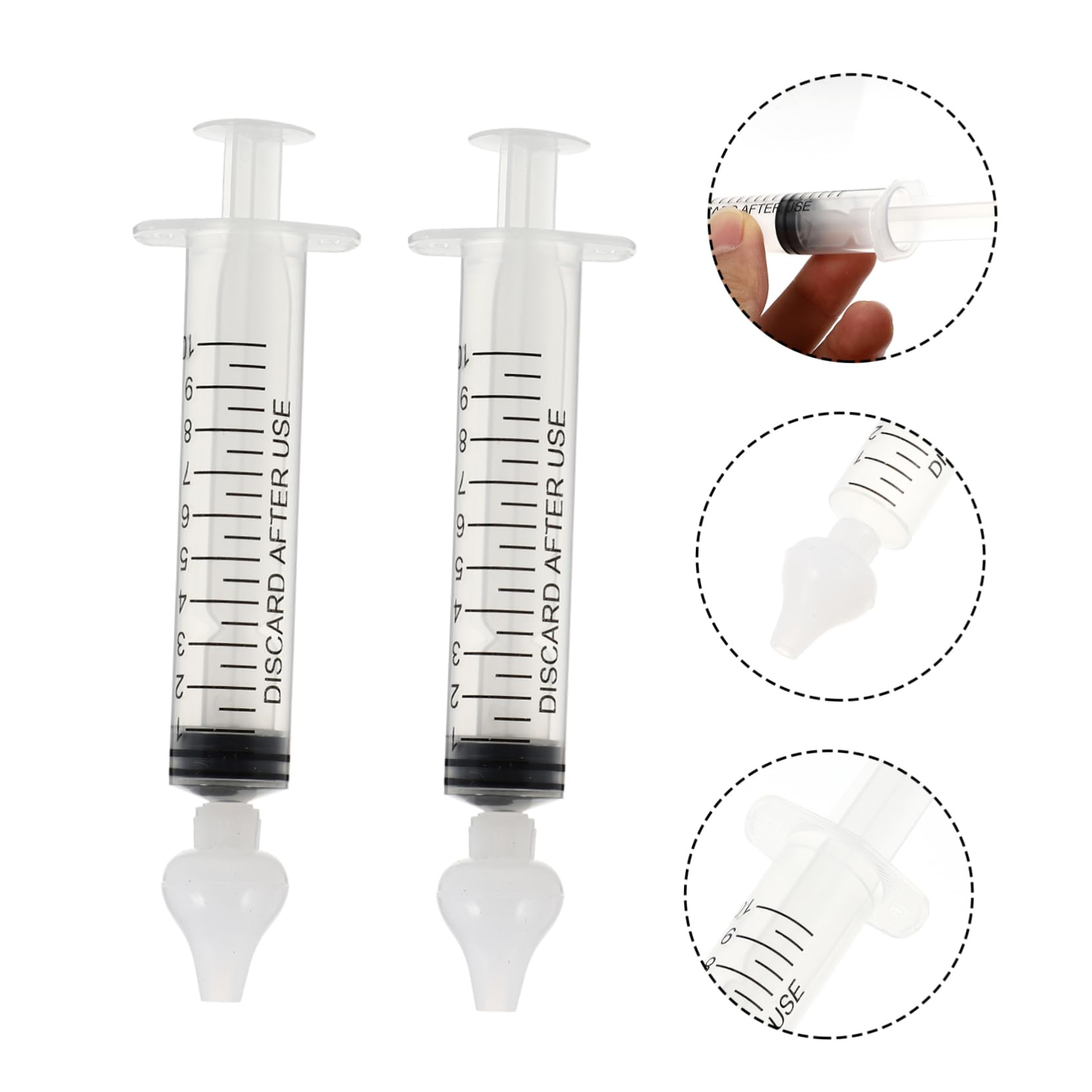 minkissy 16 juegos de dispositivos de riego nasal para bebés, irrigador nasal para bebés, limpiador de higiene nasal, limpiador nasal para bebés, botella de limpieza manual de gel de sílice para