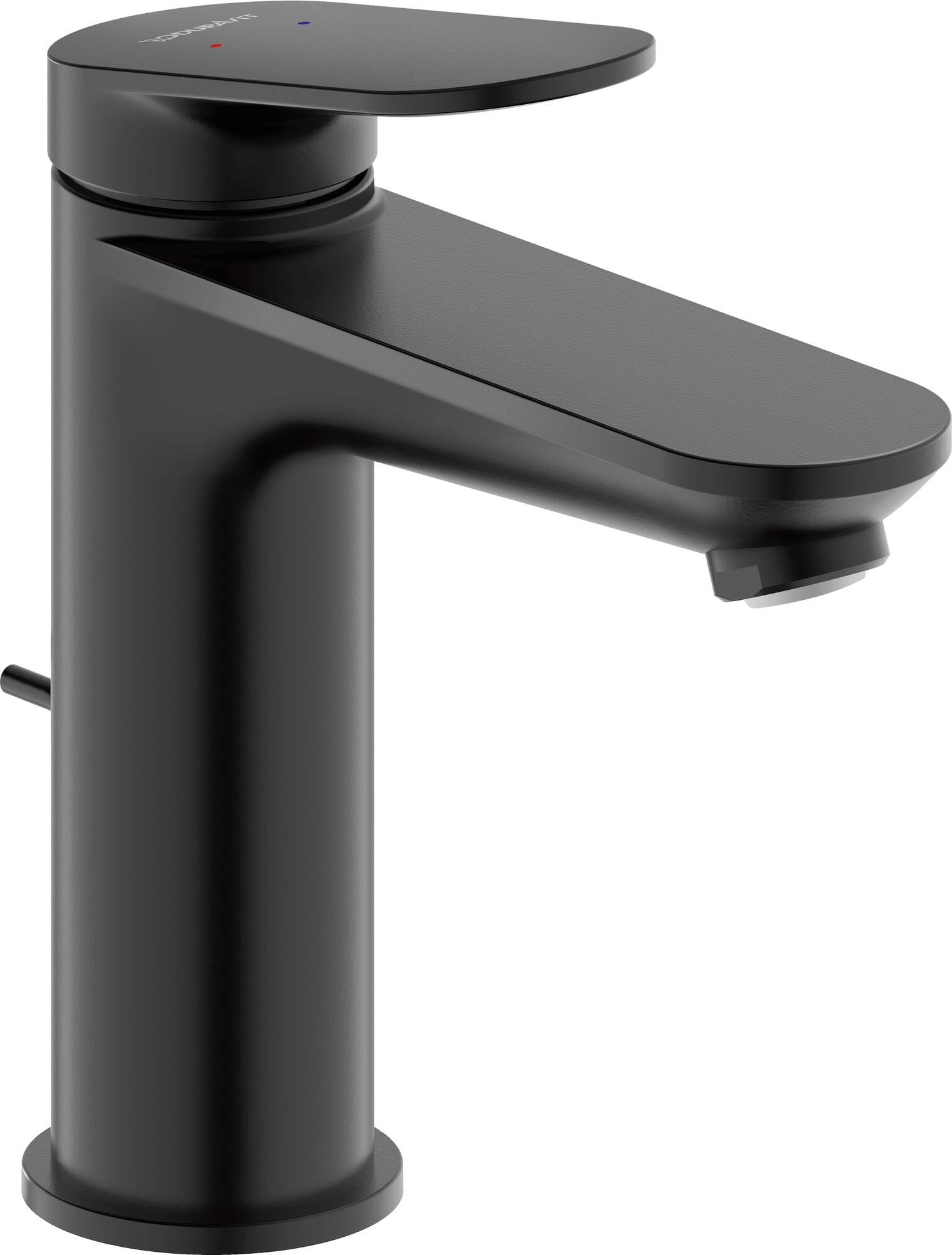 Duravit Matt Black Wa1020001046 Wave Basin Mixer Tap