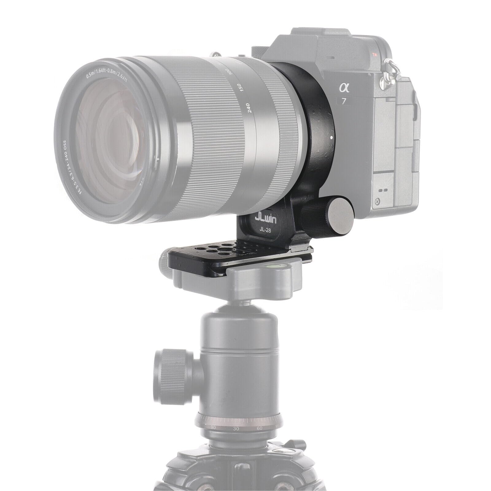 Hersmay Fascetta per treppiede in metallo da 61 mm per obiettivo Sony FE 24-240 mm f/3.5-6.3 OSS, 24-105 mm f/4 G OSS, 16-35 mm f/2.8 GM, 24-70 mm f/2.8 GM, 35 mm f/1.4 ZA, FE 28-70 mm F3.5-5.6 mm