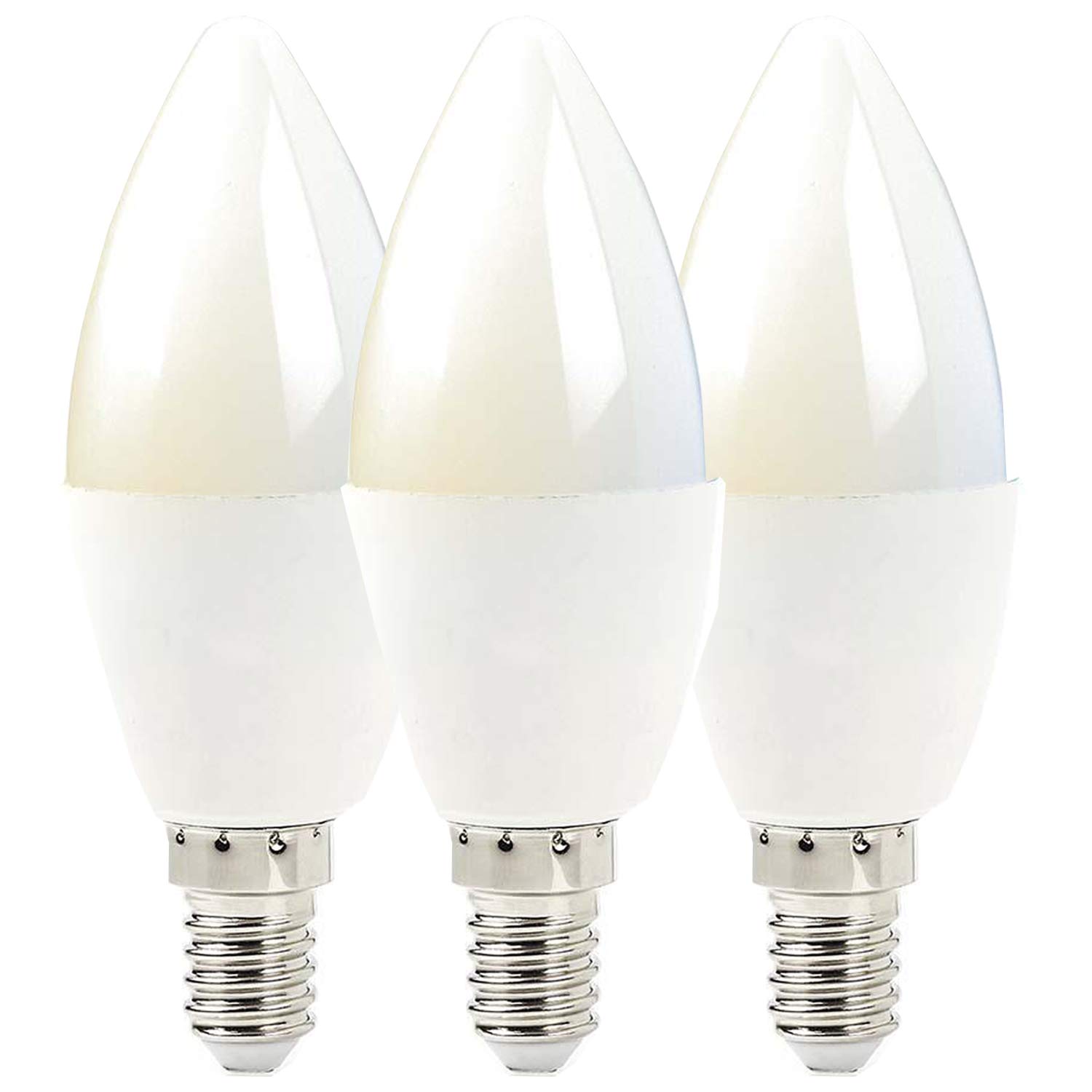 3 x | Żarówka LED Wi-Fi | 4,5 W E14 Mini śruba Edisona | Bezprzewodowa Smart Home chłodna ciepła biel zmiana przyciemniana lampa czasowa | Bezprzewodowe wielostrefowe sterowanie oświetleniem za pomocą aplikacji na smartfonie i AMAZON ECHO