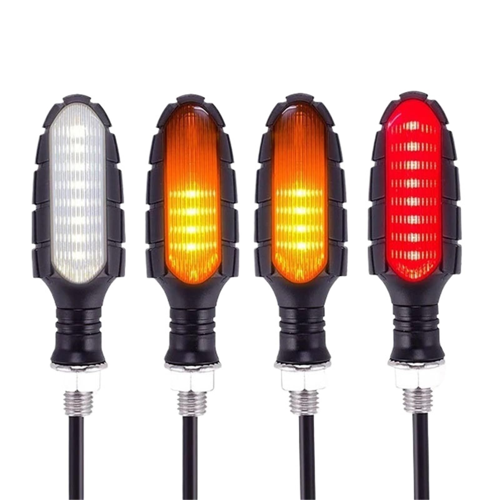 Indicatore Di Direzione Del Motociclo 12V 10MM Dell'acqua Che Scorre Freno Lampada Per KAWASAKI Z900RS ZZR600 Z250 EX250 EX300